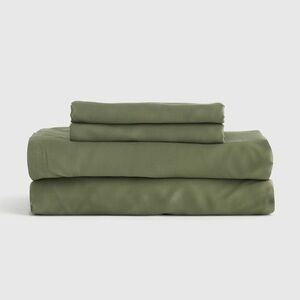 QUINCE Bamboo Sheet Set Twin Olive 6100